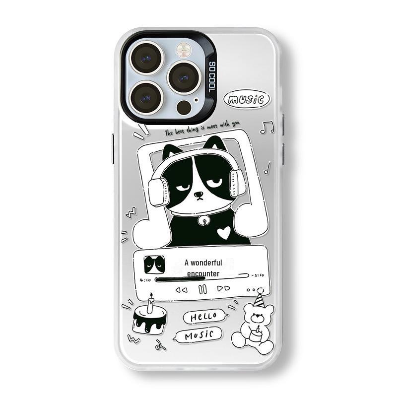 

Матовый лазерный чехол Zhitai для iPhone 13 Pro/14 Pro Max - Мультяшный дизайн iPhone 7 Plus/8 Plus