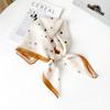 Temperament Silk Scarf Square Scarf Women's Soft Xili Yarn Versatile Scarf Sun Protection Neck Covering Scarf Cashew Nut Square Scarf Thin Scarf