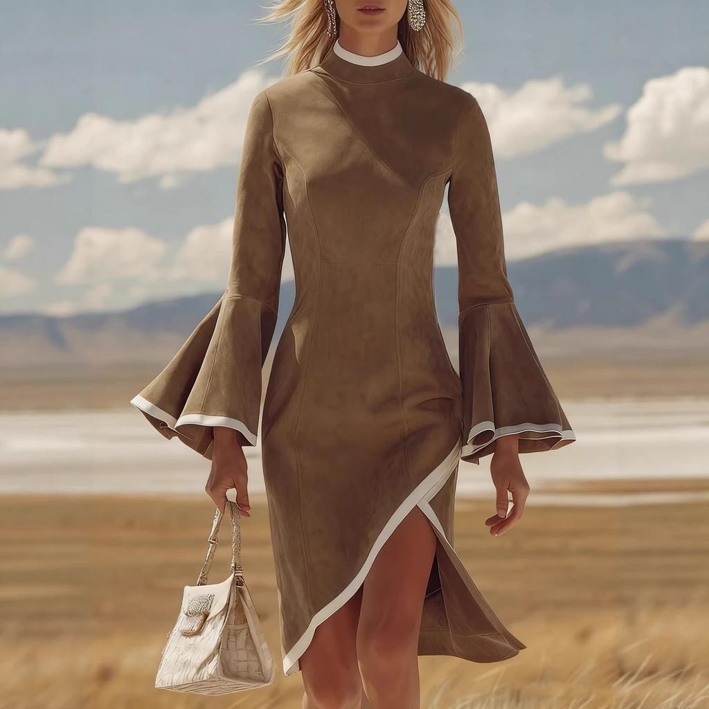 Women's Casual And Fashionable ,color Dress