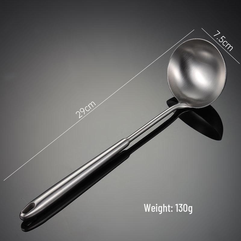 304 Stainless Steel Skimmer & Ladle Set with Stand-Up Hollow Handle for Kitchen Cooking
