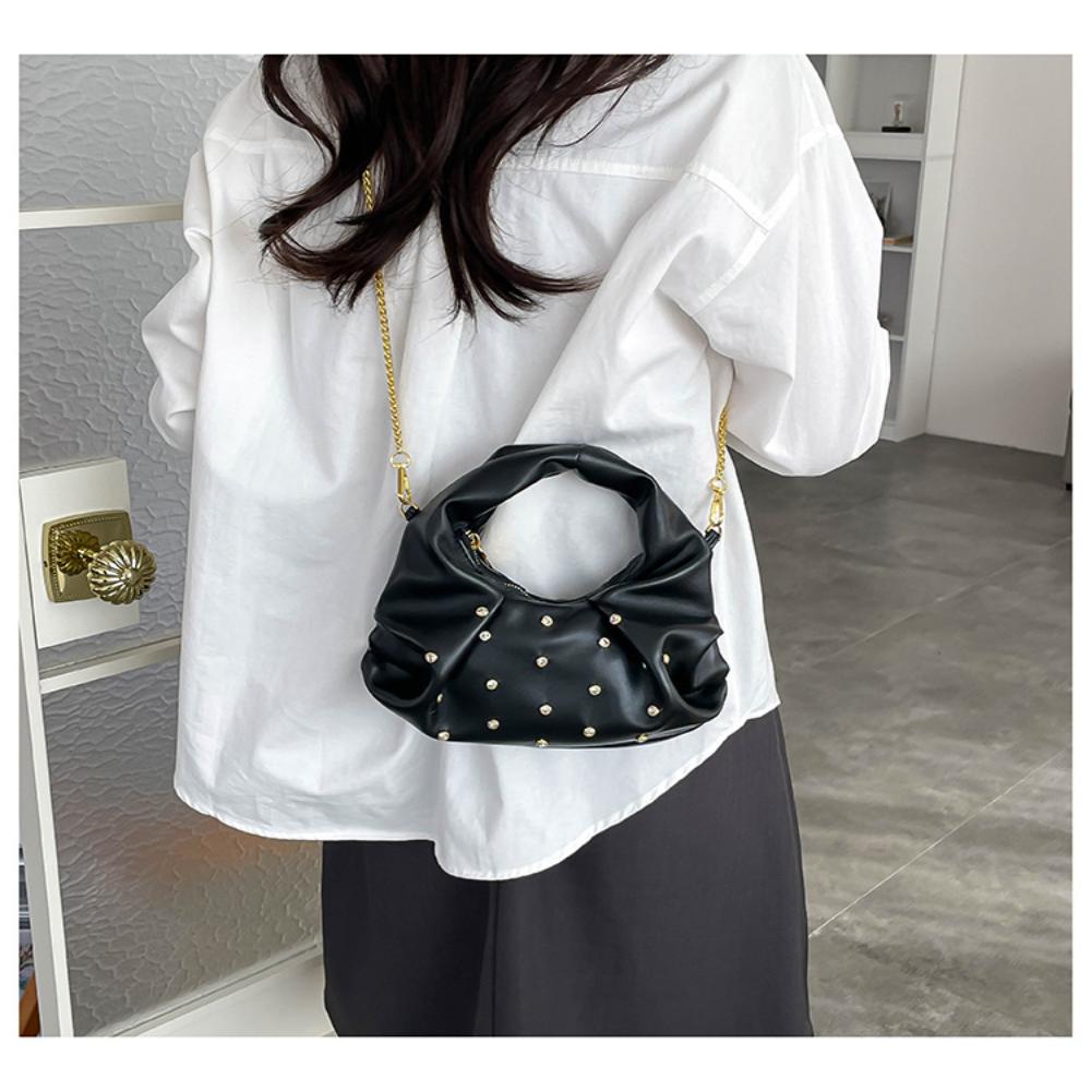 Womens Hobo Bag Luxurious Shoulder Bag Rhineste Purse Stylish Crossbody Bag For Dating Casual Outings Party