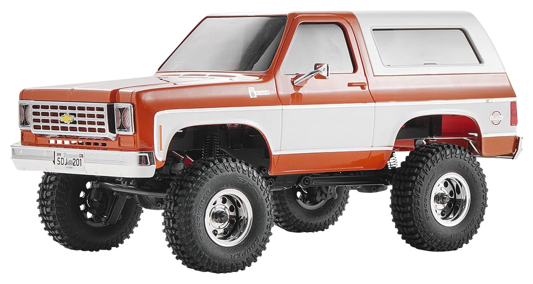 

FMS Scale Realistic RC Model Chevrolet K5 Blazer Orange Electric Radio Control FMS12403RTROR 1/24