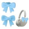 Clip on Silicone Bow Headphone Accessory DIY 3D Bows Decor for Earphone  Universal