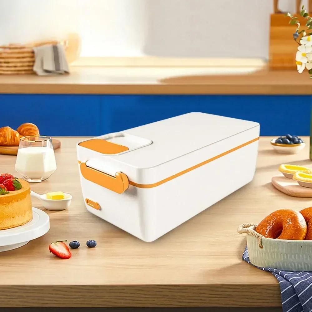 Hot 1000ML Office Thermal Lunch Boxes, Portable Electric Lunch Boxes, Water Free Heating Bento Box, Stainless Steel Food Warmer