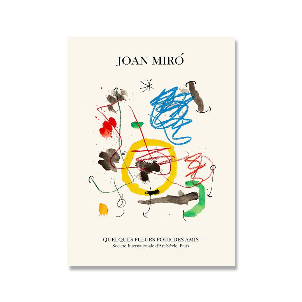 

Джоан Миро постер и принт скандинавский холст настенная живопись абстрактные выставочные картины для гостиной спальни домашний декор 21*30cm