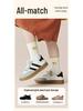 2025 New Anti-Odor Boneless Cotton Mid-Calf Socks for Baby Girls - Cute Autumn Design