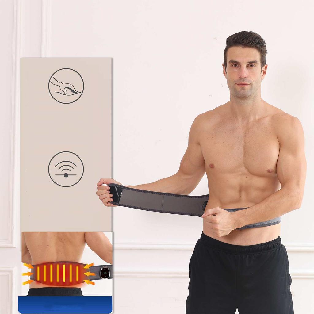 Heated waist belt, waist massager, smart massage waist belt