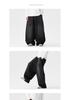 Men's Plus Size Hong Kong Style Straight Leg Harem Pants - Autumn/Winter Casual Loose Fit Lantern Jeans