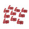 10Pcs Love Embroidered Patch Fine Embroidery Shading Blemishes Damage DIY Love Patches for Clothes