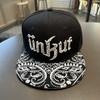 Sunscreen Letter Embroidery Flat Brim Hat Korean Style Peaked Cap Street Style Baseball Cap  Women