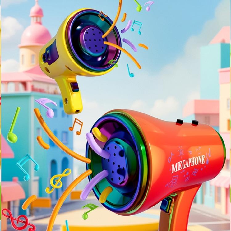 Kleiner Stimmveränderer Megafon Lautsprecher mit Aufnahmemikrofon Musikalische Trompete Spielzeug Megafon Schlüsselanhänger Zubehör