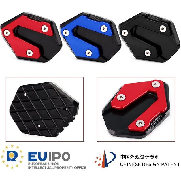 CNC Motorcycle Kickstand Pad Support Side Stand Plate Pad For Yamaha FZ09 MT09 Tracer FJ09 XSR900 Tracer9 Tracer9GT 2015-2022 Kickstand Shoe FZ MT FJ