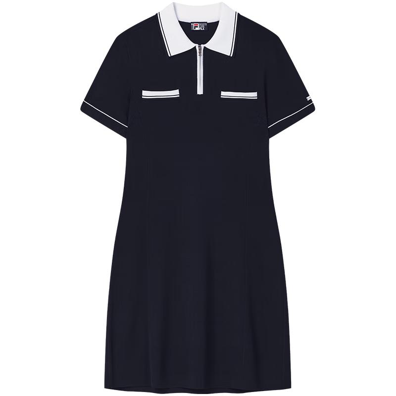 

FILA Women s Woven Contrast Slim Fit Dress L