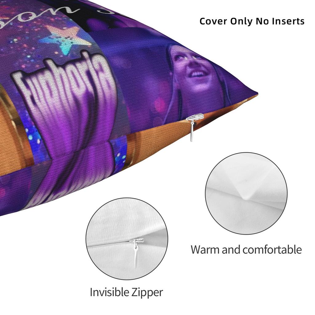 Euphorias Season 3 Pillow Cover Merchandise Soft Cushion Cover Decor Pillow Case Cover Home Multi Size