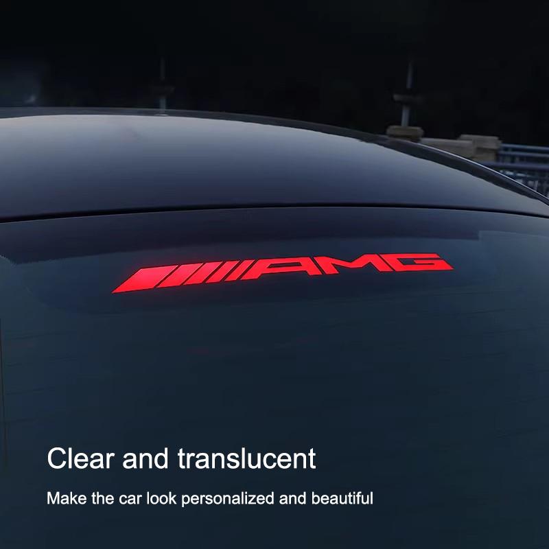 Car High Mounted Brake Light AMG Projection Board Modification Sticker For Mercedes Benz AMG W223 W213 W206 W464 W247 W167 W166 ZU9