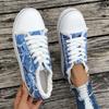 2025 Women Sneaker New Comfortable Denim Canvas for Shoes Women Fashion Lace-up Flat Sneakers Women Ladies Casual Platform Shoes
