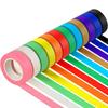 SOYANGNEK Masking 20m 12 Colors Colorful Craft Interior Washi DIY Gift Tape, 1.5cm Wide, Long, Set. Tape, Tape, Art, Planner, Scrapbook, Wrapping,