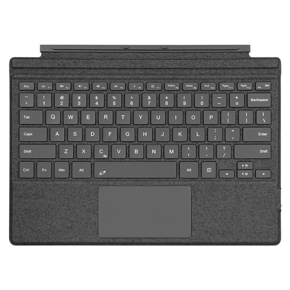 Renkli Arkadan Aydınlatmalı Manyetik Kablosuz Şarjlı Microsoft Surface Pro 9 için Bluetooth Klavye