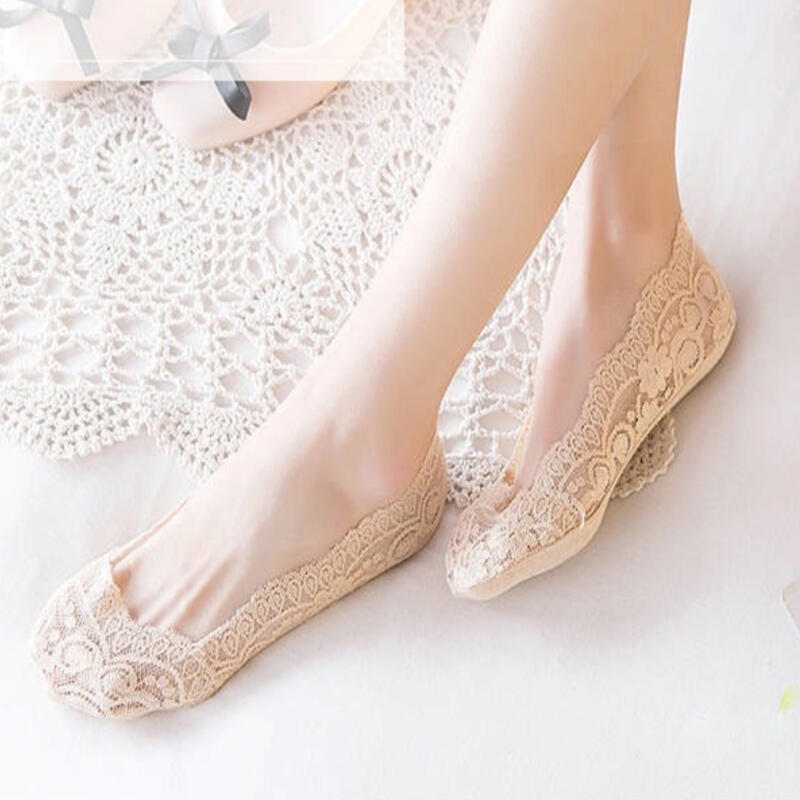 Spitzenlose Damensocken Fake-Socken 2er-Set