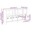 VidaXL Buffet rose 135x39x73,5 cm acier laminé à froid, meuble de rangement, meuble de rangement de cuisine, meuble de 3307162