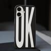NO Y SÍ Funda de Teléfono Personalizada con Letras Blancas y Negras Para IPhone 17 16 15 14 13 12 11 ProMax Plus Funda Ondulada a Prueba de Golpes