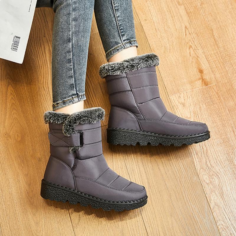 Fashion Winter Shoes Women Keep Warm Snow Boots 2025 Waterproof Non-Slip Cotton Padded Shoes Woman Platform Thicken Plush Ankle Boots