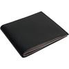 [Dom Teporna] Ultra Thin Bifold Wallet Men's Thin Cowhide Leather YKK Zipper Simple Bill Purse Coin Purse Card Holder Thin Wallet Women's Black Gray