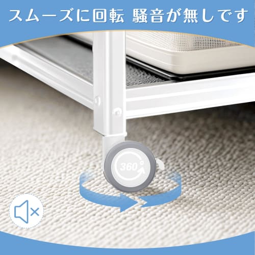 Silent Casters, Screw-Type Casters, M8, 4 Casters with Stoppers, 360-Degree Rotation, 80kg Total Load Capacity, Set of 4 (2 without Stoppers + 2 with