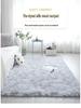 Nordischer Seiden- und Wollteppich: Wohnzimmer Couchtischteppich, Schlafzimmer Vollflächige Nachttisch-Bodenmatte