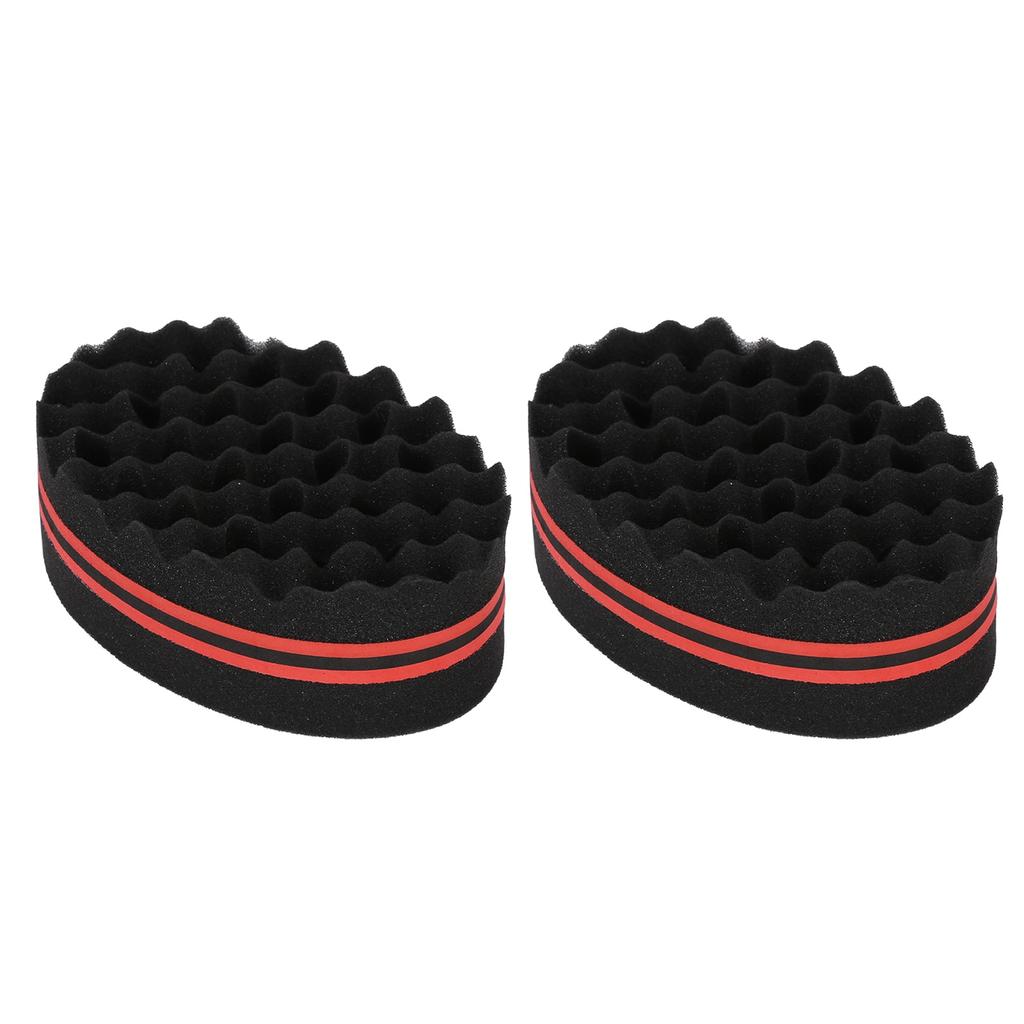 2 STÜCKE Doppelseitiger Haar Locken Schwamm 22 Löcher Welliges Haar Schwammbürste Styling Werkzeuge für Zuhause Salon