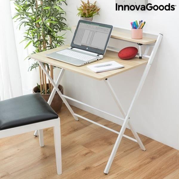 SAMMENLEGBART SKRIVEBORD MED HYLLE TABLEZY