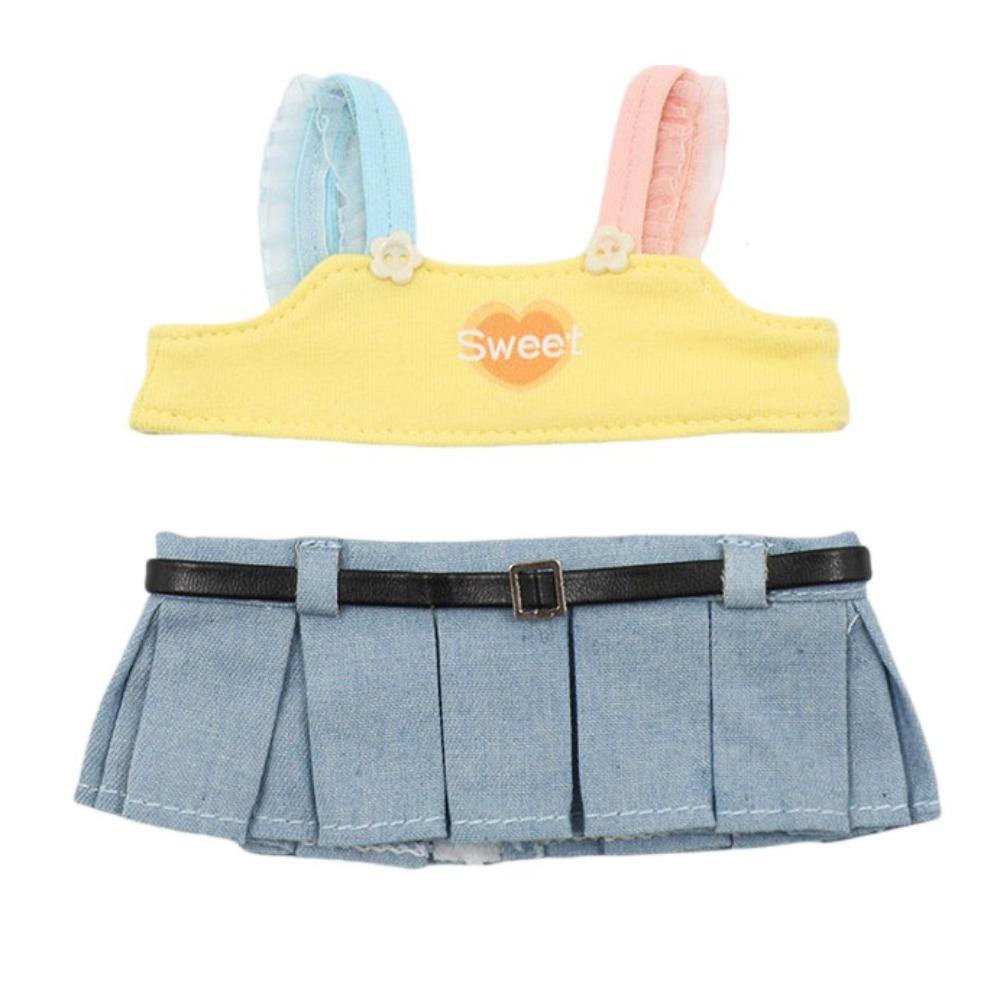 Colorful Hat 20cm Cotton Doll's Clothes Cotton Doll Lolita Outfit Dress  Cotton Doll Accessories