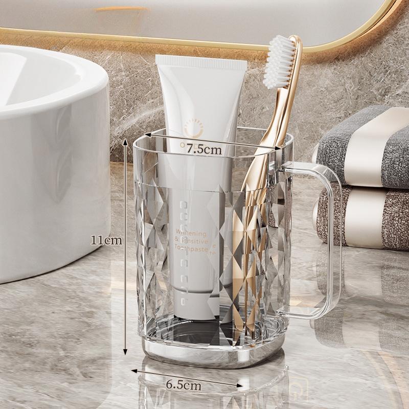 

Чашка для полоскания ртаПарная чашка для зубов Простая чашка для зубной щетки с ручкой, Чашка для чистки и мытья зубовБанка для зубов 401-500ml прозрачный белый