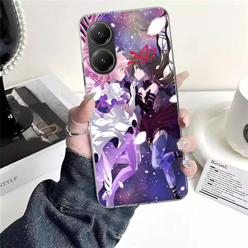 Madoka Magica Anime Soft Phone Case For Xiaomi Redmi 15C 15 13C 13 Poco X5 X6 X7 F7 Ultra M7 12C 12 10 10C 9C 9A 9T 9 Fundas Poc