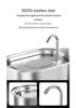 Fontaine à eau automatique pour chat en acier inoxydable de 3,2 L avec filtration