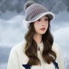 Fleece Warm Cap Ladies Fleece Ear Protector Wool Cap Winter Cycling Windproof Knitted Cap