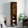 Vidaxl Tall Cabinet, Smoked Oak, 34.5X34X180 Cm