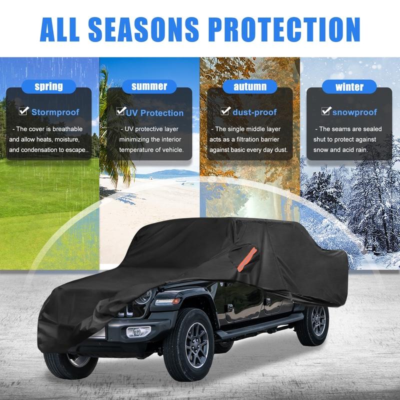 Motoforti Truck Car Cover for Jeep Gladiator JT    Outdoor Waterproof Sun Rain Dust Wind Protection