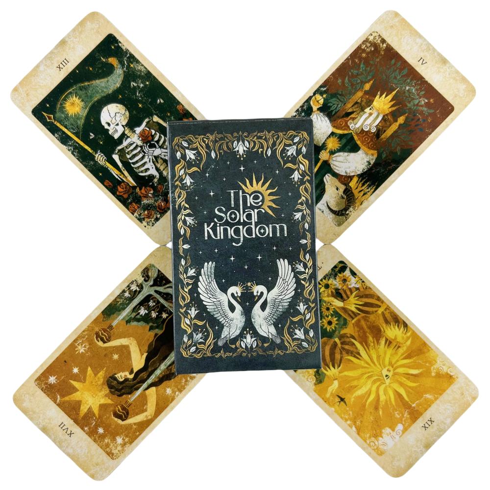 Le Carte dei Tarocchi del Regno Solare Un Mazzo da 86 Carte Oracolo Edizione Divinazione Inglese Giochi da Tavolo