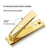 777 14K Gold Plated Flat-Edge Nail Clipper