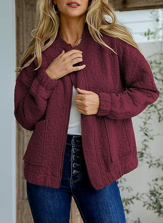 Autumn/Winter 2025 Jacquard Long Sleeve Zipper Cardigan