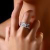 CopperLuxury Cubic Zirconia Proposal Ring for Women Fashion Delicate Bridal Wedding Band Jewelry Gifts