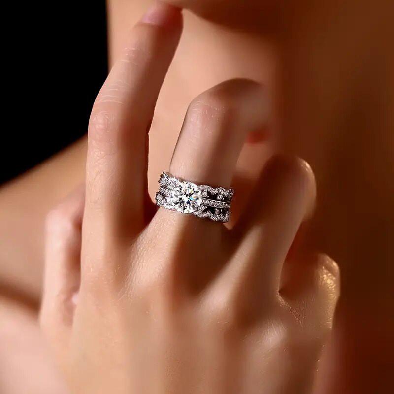 CopperLuxury Cubic Zirconia Proposal Ring for Women Fashion Delicate Bridal Wedding Band Jewelry Gifts