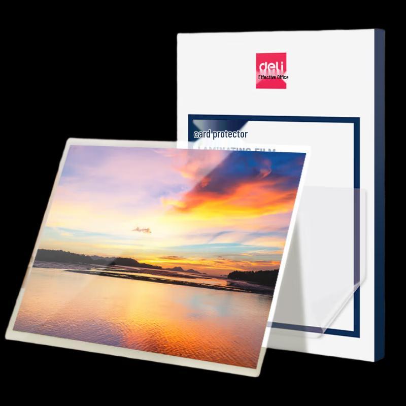 Deli A4 Laminating Film, 55 Micron, 100 Sheets