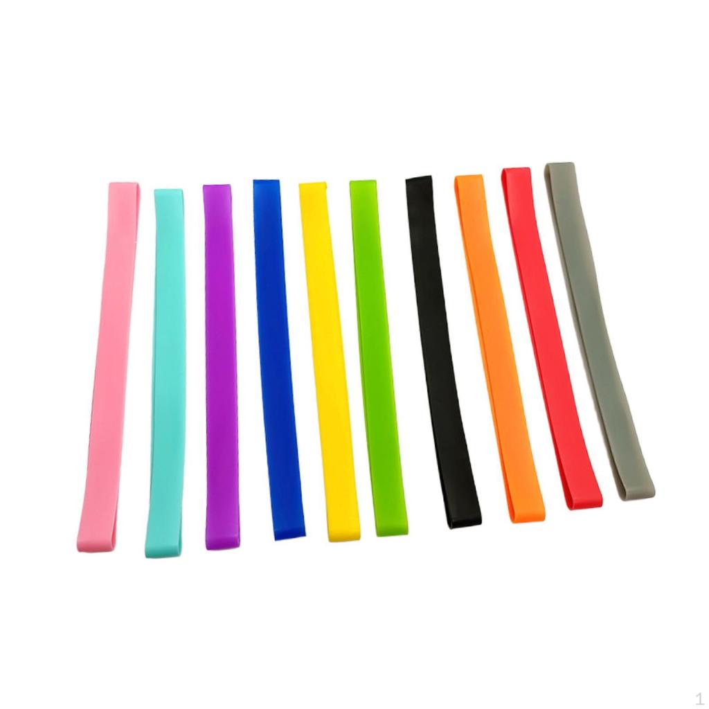 10Pcs Silicone Bands for Packing Tableware And Household Items