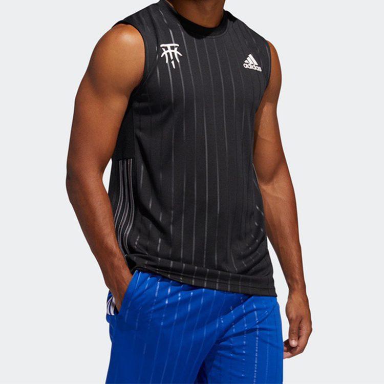 Adidas Basketball Jerseys Men's Black Moderate Straight Fit FH7724