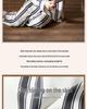 Women's Striped Thin Ice Silk Pajama Set, Long Sleeve, Spring/Autumn Style, High-End Feel for Indoors or Outdoors