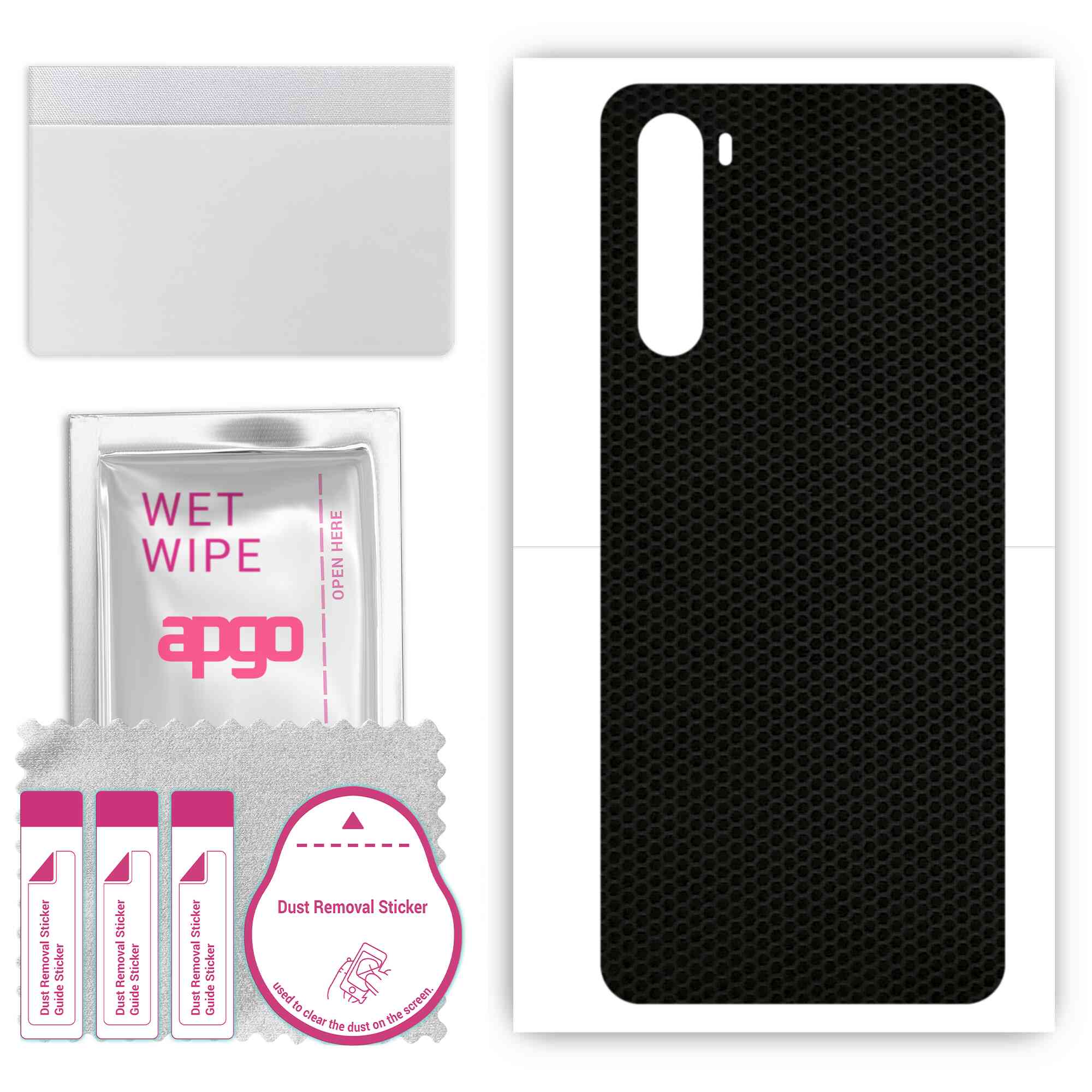 

apgo Protective Skin Sticker for the back compatible with OnePlus Clover, Wrap Film, Foil, Vinyl - Pattern Matrix