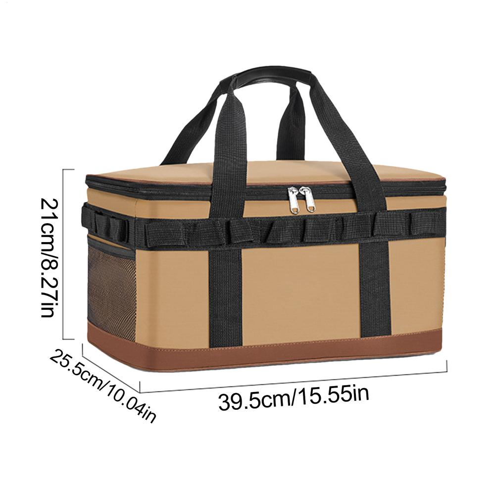 

Portable Cooler Bag Cooler Tote Bags Insulated Cold-Retention Insulation Ice Tote for Camping Beach Picnic Travel Boat Kayak хаки