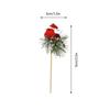 6 Pcs Red Artificial Cardinal Birds Xmas Artificial Feathered Red Cardinal Birds Ornament